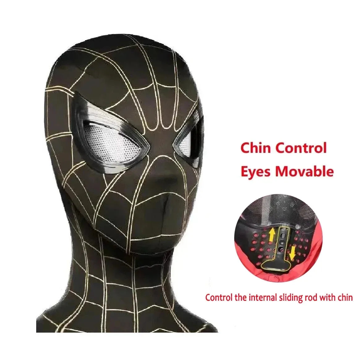 Spiderman Mask Eyes Movable