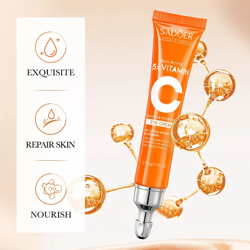 SADOER Vitamin C Eye Cream Anti Dark Circles Eyes